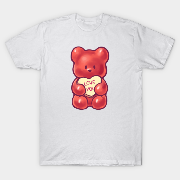 Candy Heart Gummy Bear Gummy Bears TShirt TeePublic
